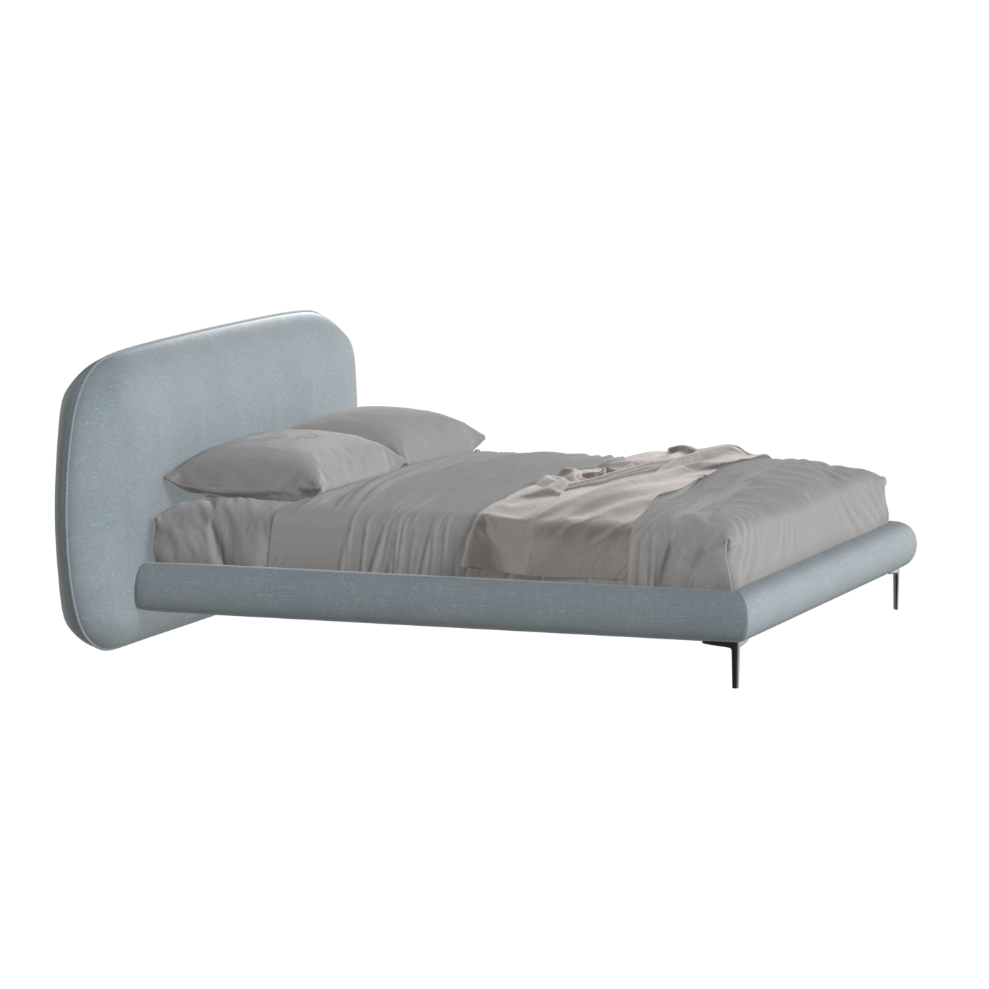 Bolzano Upholstered Bed with Curved Headboard