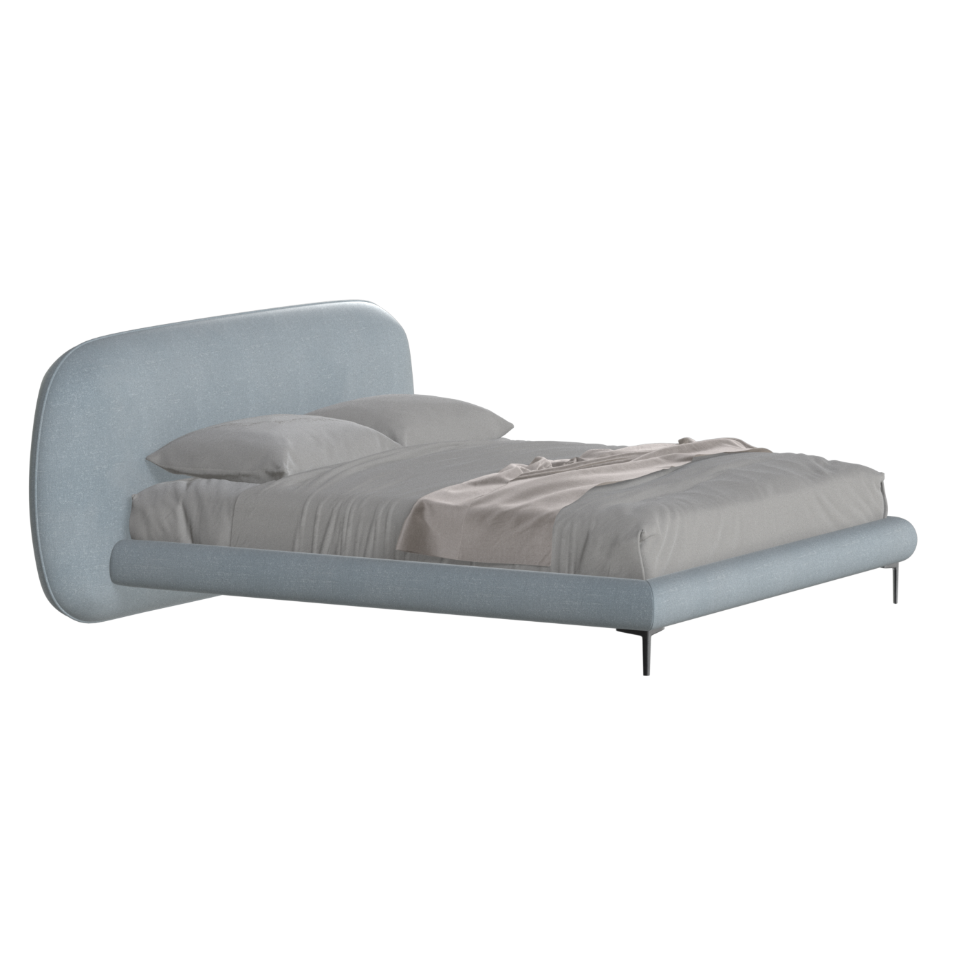 Bolzano Upholstered Bed with Curved Headboard