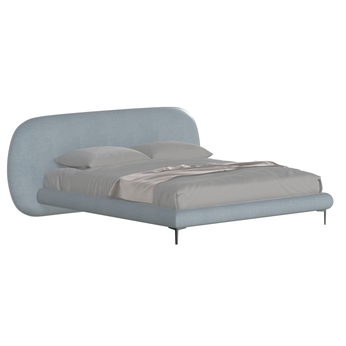 Bolzano Upholstered Bed with Curved Headboard