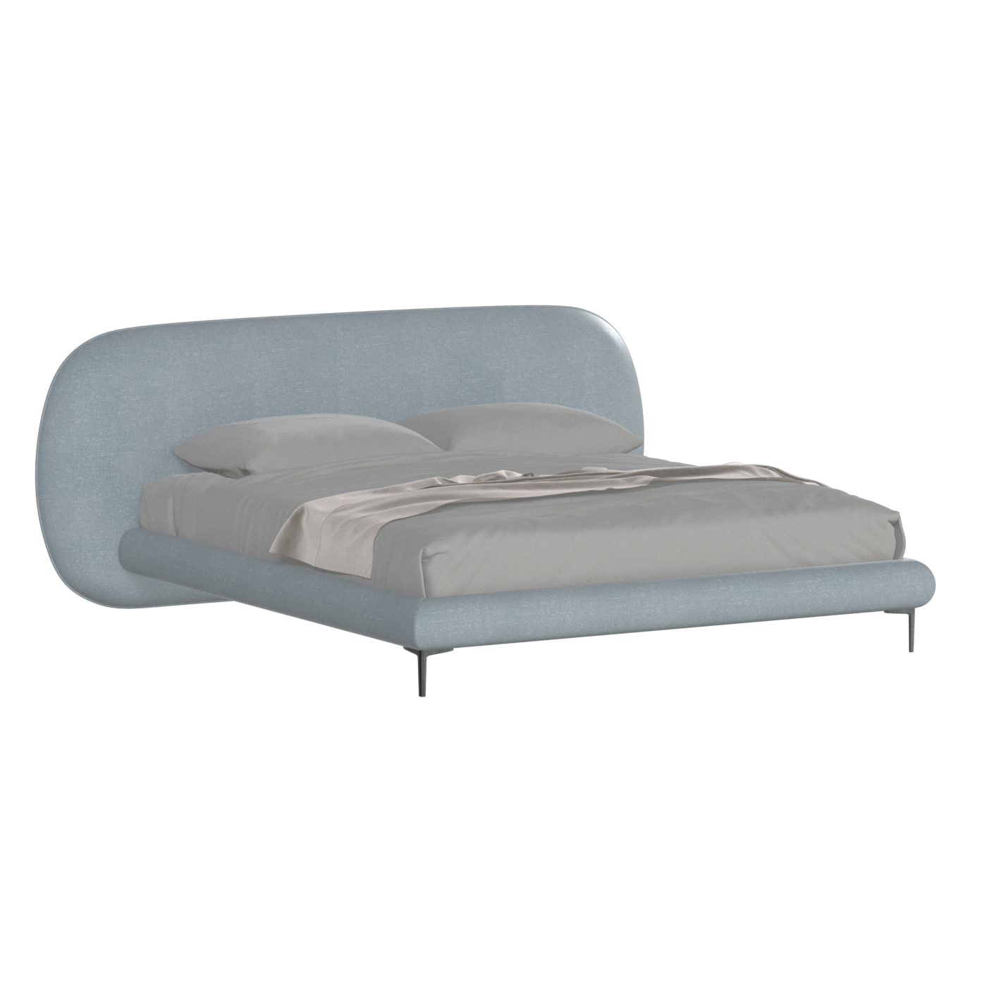 Bolzano Upholstered Bed with Curved Headboard