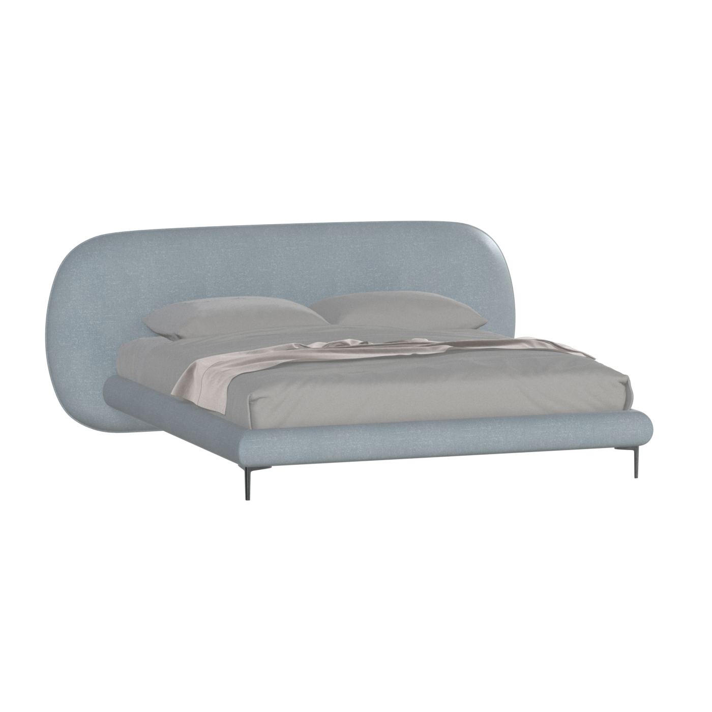 Bolzano Upholstered Bed with Curved Headboard