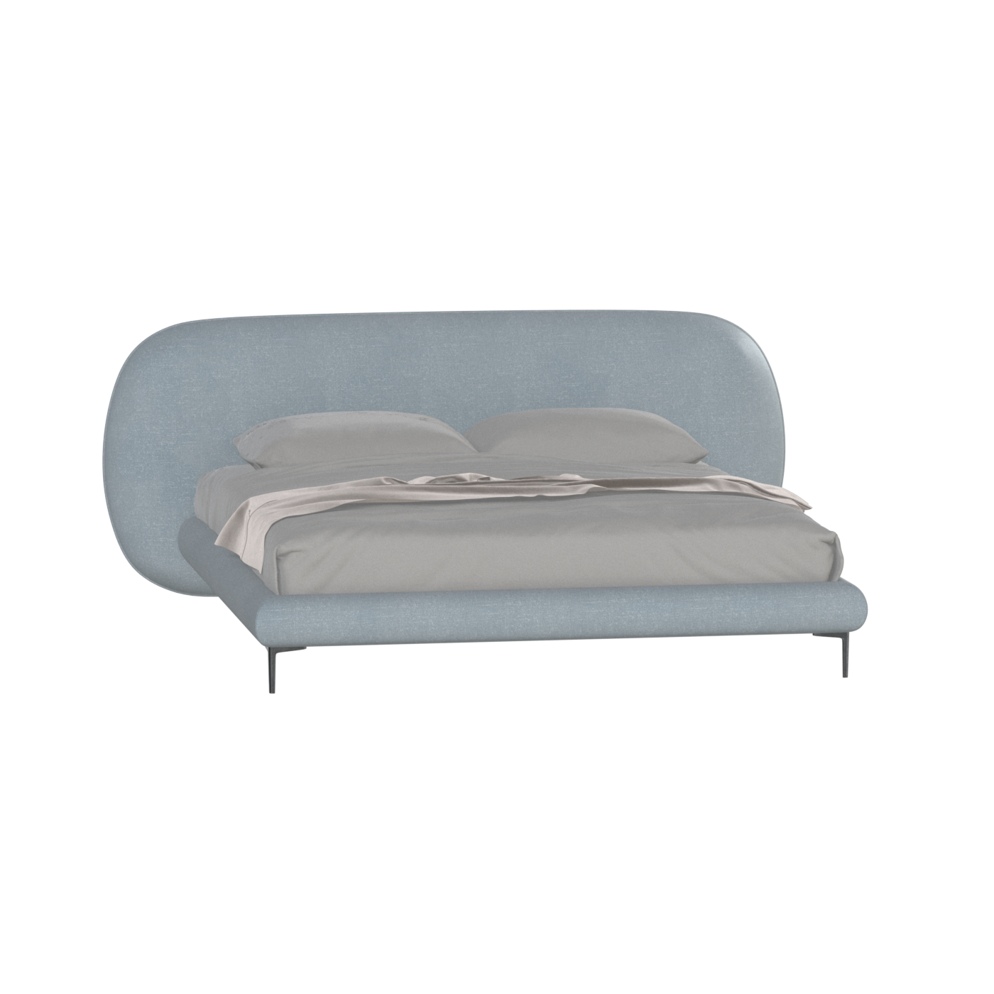 Bolzano Upholstered Bed with Curved Headboard