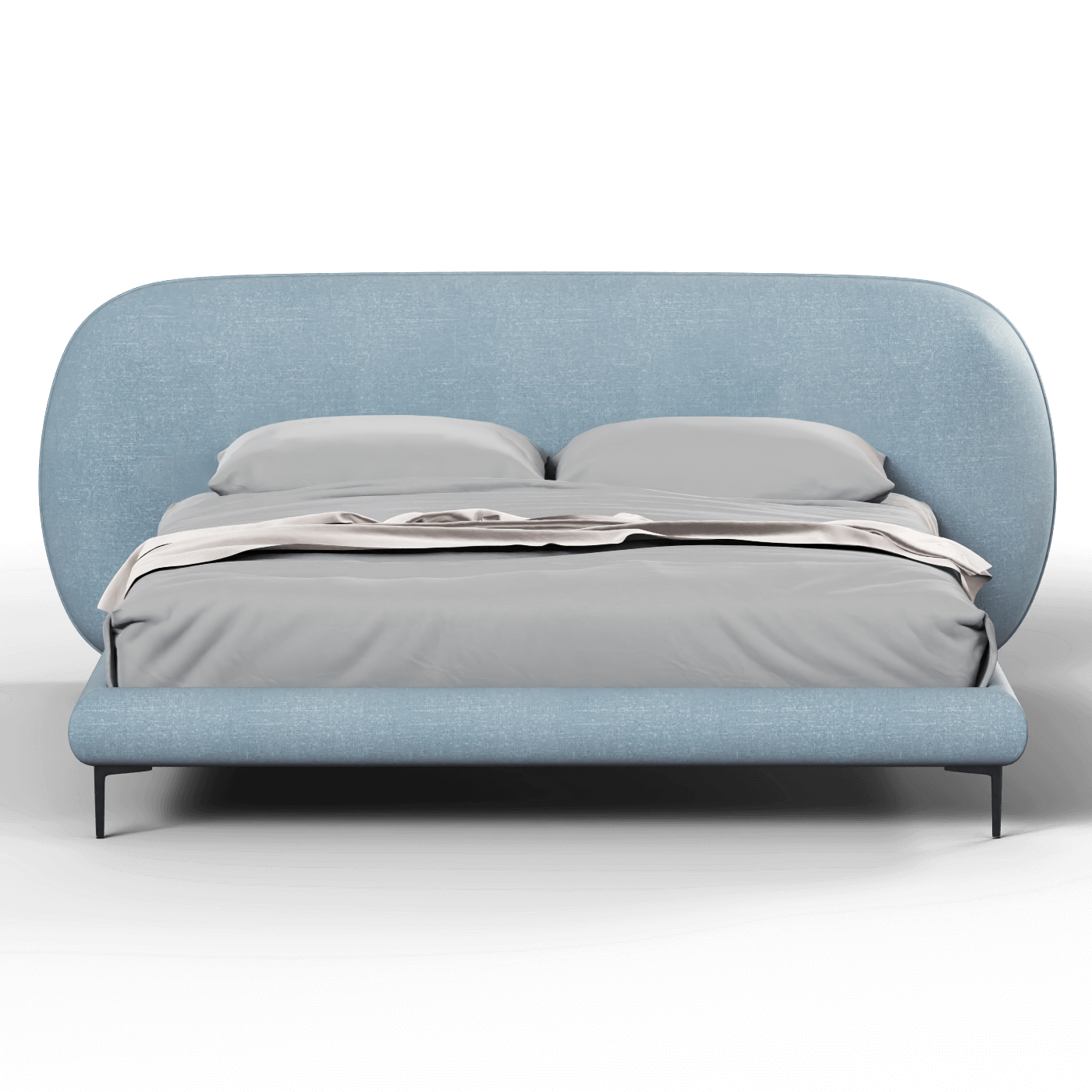 Bolzano Upholstered Bed with Curved Headboard