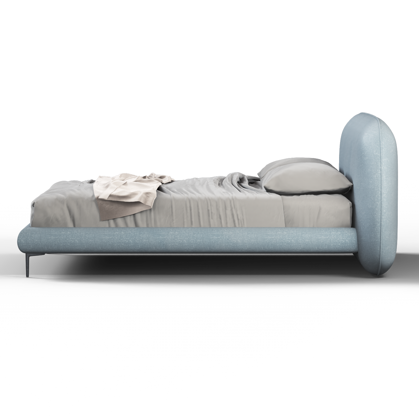 Bolzano Upholstered Bed with Curved Headboard
