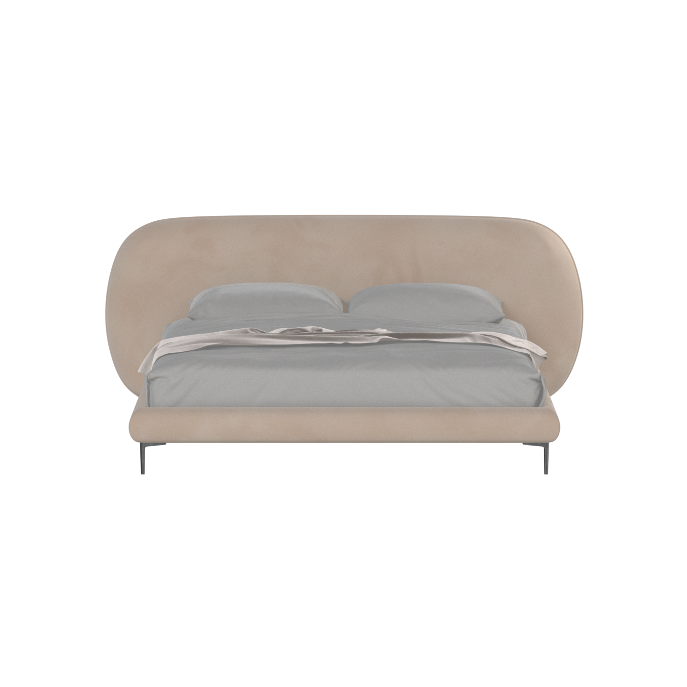 Bolzano Upholstered Bed with Curved Headboard