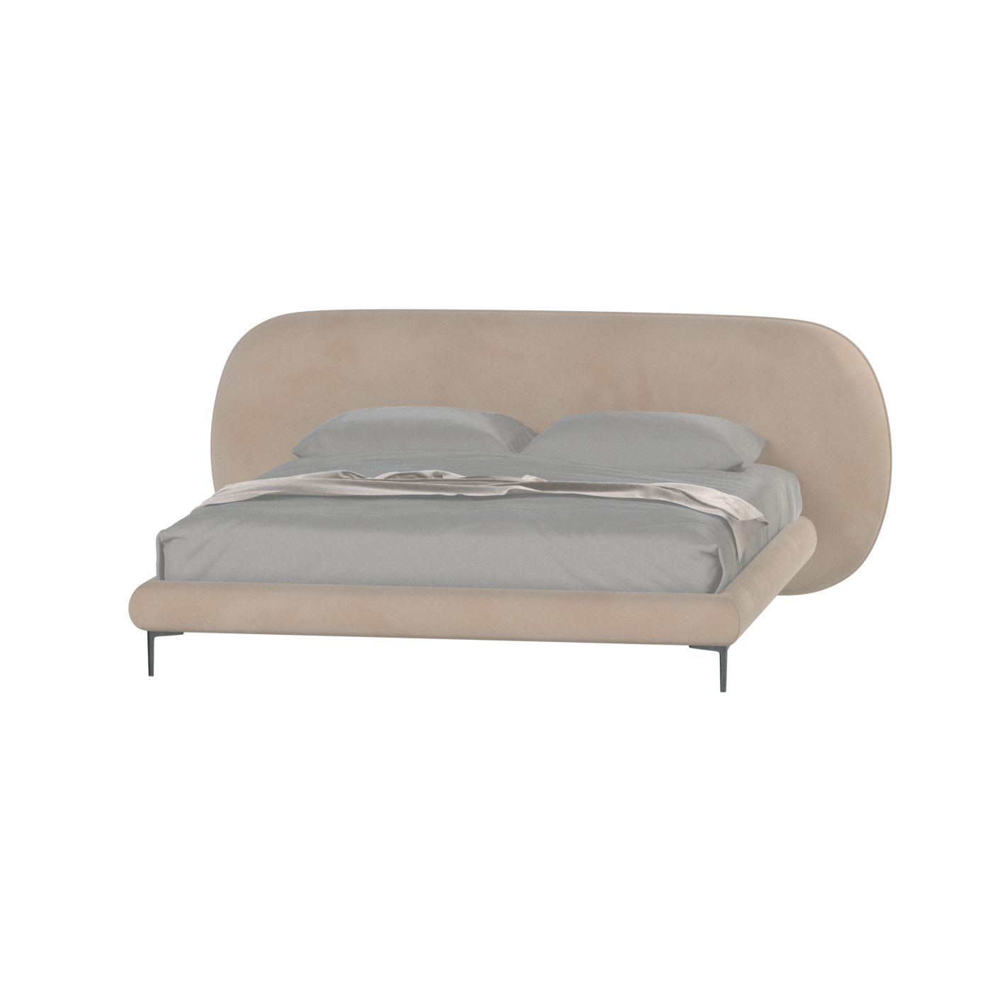 Bolzano Upholstered Bed with Curved Headboard