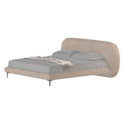 Bolzano Upholstered Bed with Curved Headboard