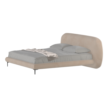 Bolzano Upholstered Bed with Curved Headboard