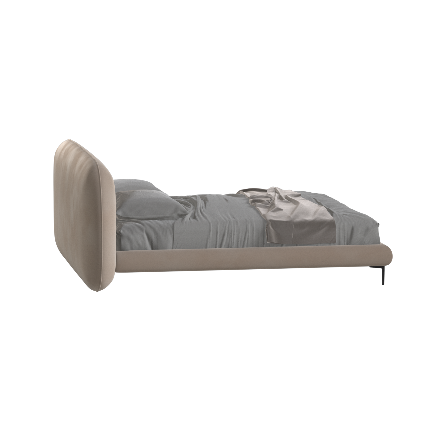 Bolzano Upholstered Bed with Curved Headboard