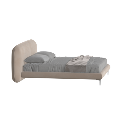 Bolzano Upholstered Bed with Curved Headboard
