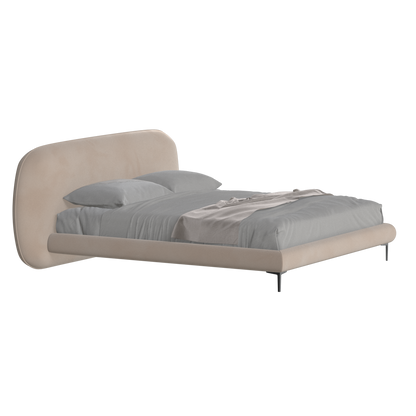 Bolzano Upholstered Bed with Curved Headboard