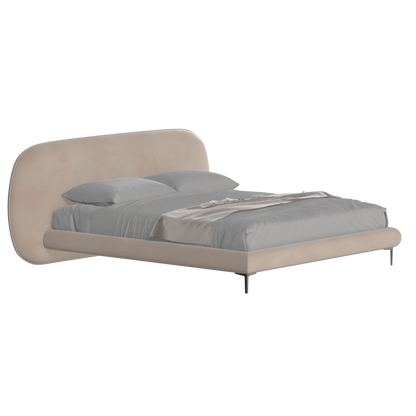 Bolzano Upholstered Bed with Curved Headboard