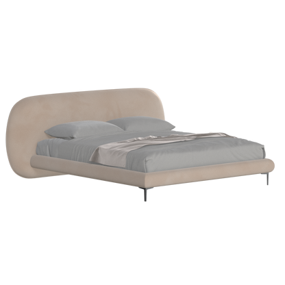 Bolzano Upholstered Bed with Curved Headboard