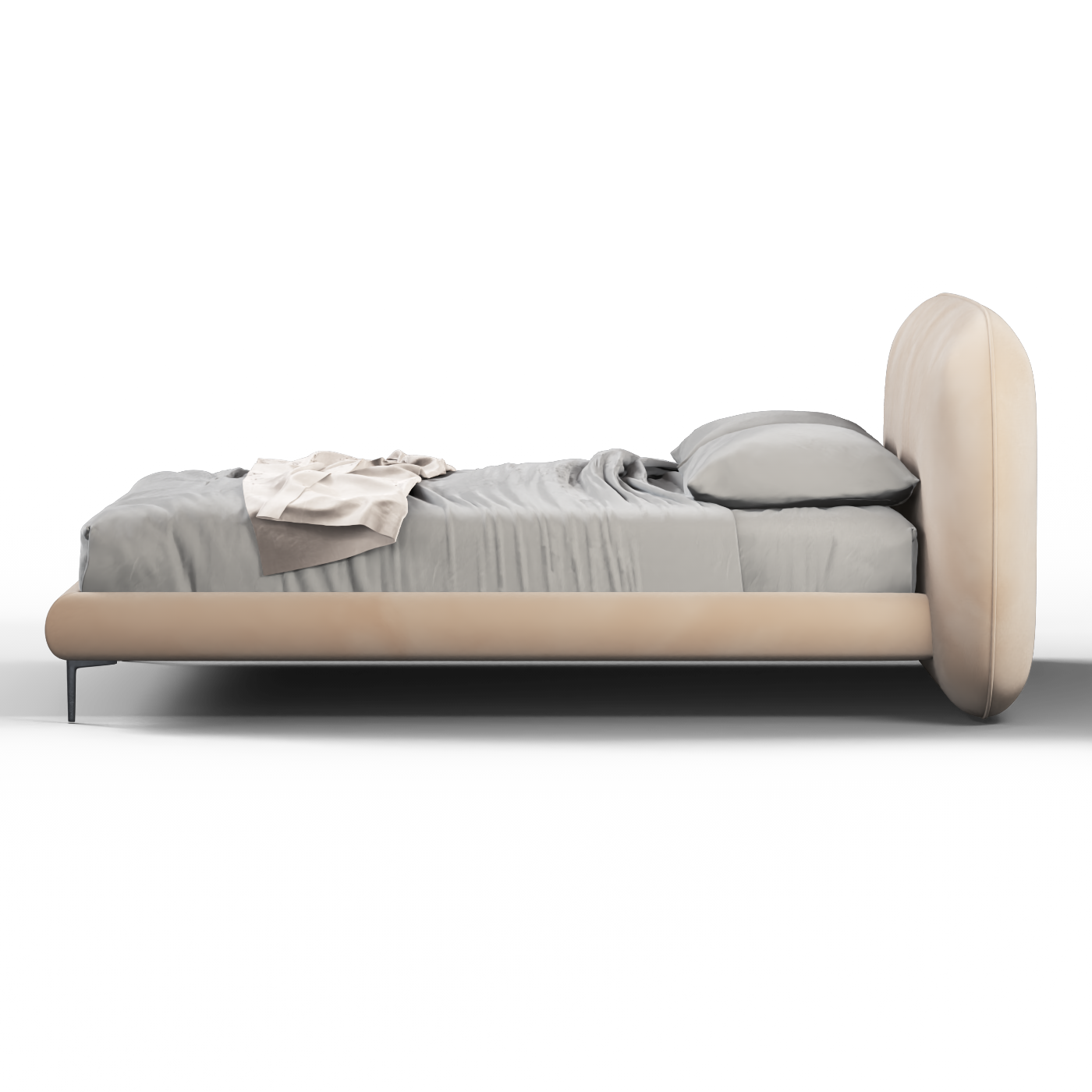 Bolzano Upholstered Bed with Curved Headboard