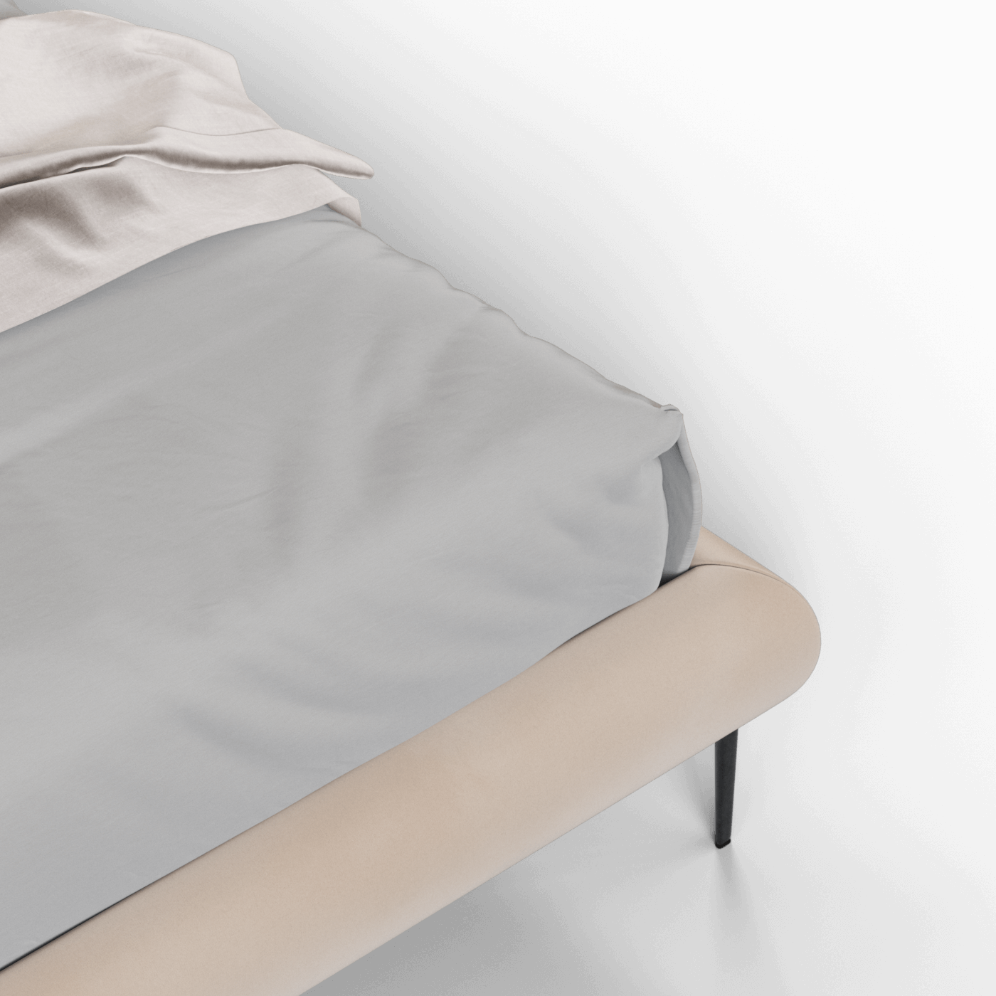 Bolzano Upholstered Bed with Curved Headboard