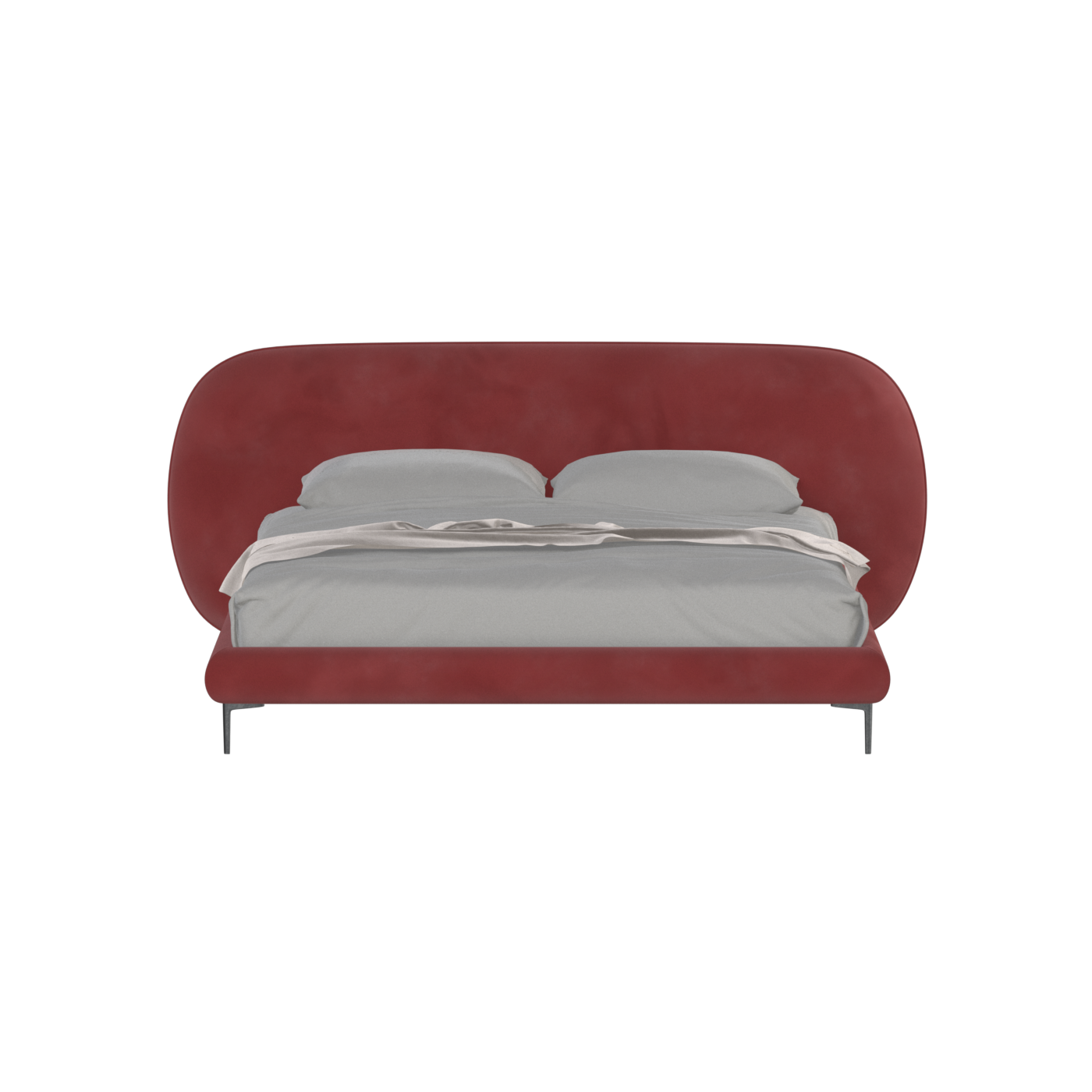 Bolzano Upholstered Bed with Curved Headboard