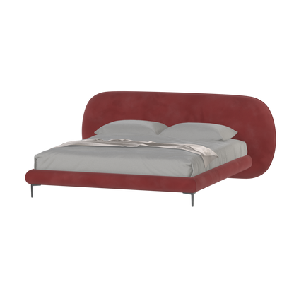 Bolzano Upholstered Bed with Curved Headboard
