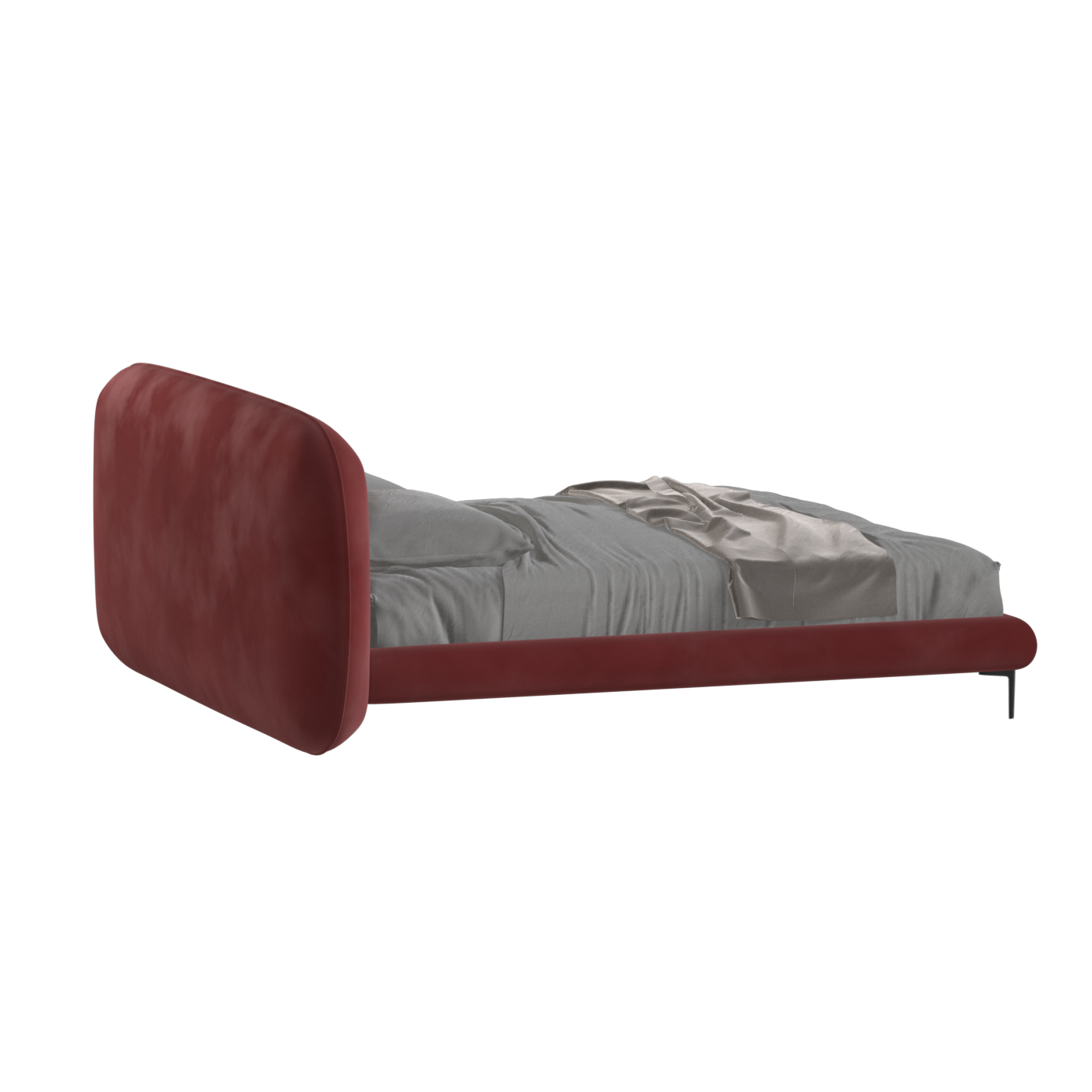 Bolzano Upholstered Bed with Curved Headboard
