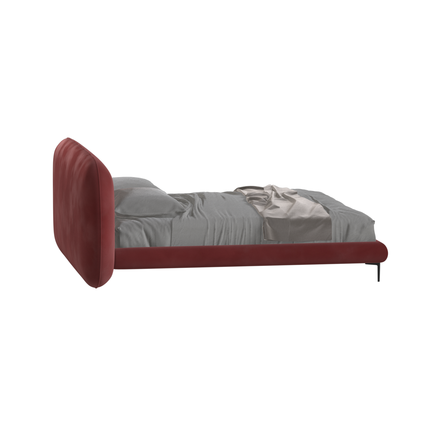Bolzano Upholstered Bed with Curved Headboard
