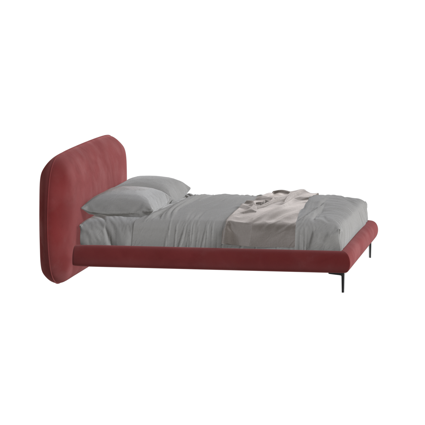 Bolzano Upholstered Bed with Curved Headboard