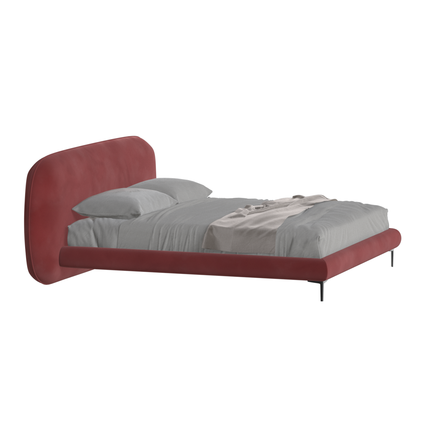 Bolzano Upholstered Bed with Curved Headboard