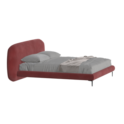 Bolzano Upholstered Bed with Curved Headboard