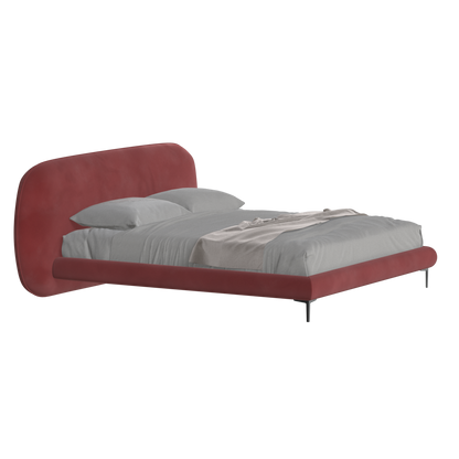 Bolzano Upholstered Bed with Curved Headboard