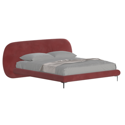 Bolzano Upholstered Bed with Curved Headboard