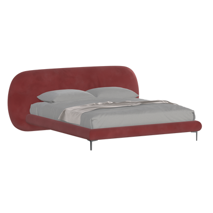 Bolzano Upholstered Bed with Curved Headboard