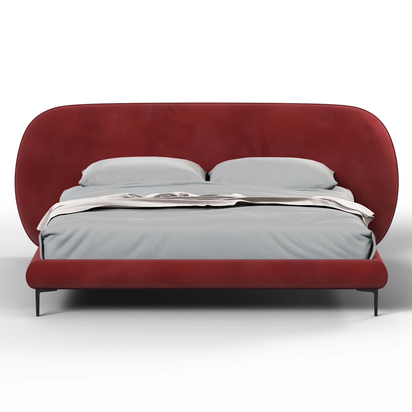 Bolzano Upholstered Bed with Curved Headboard