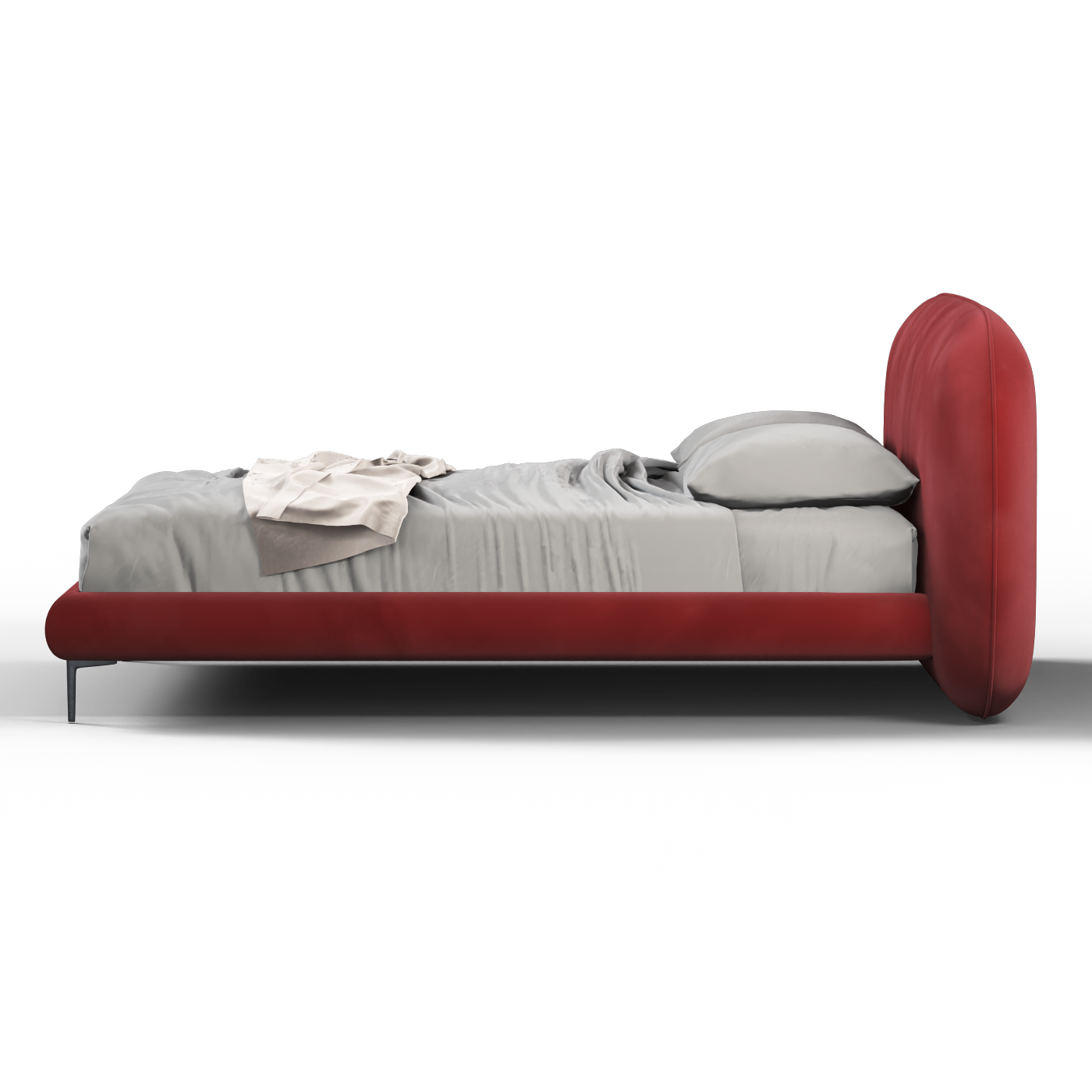Bolzano Upholstered Bed with Curved Headboard