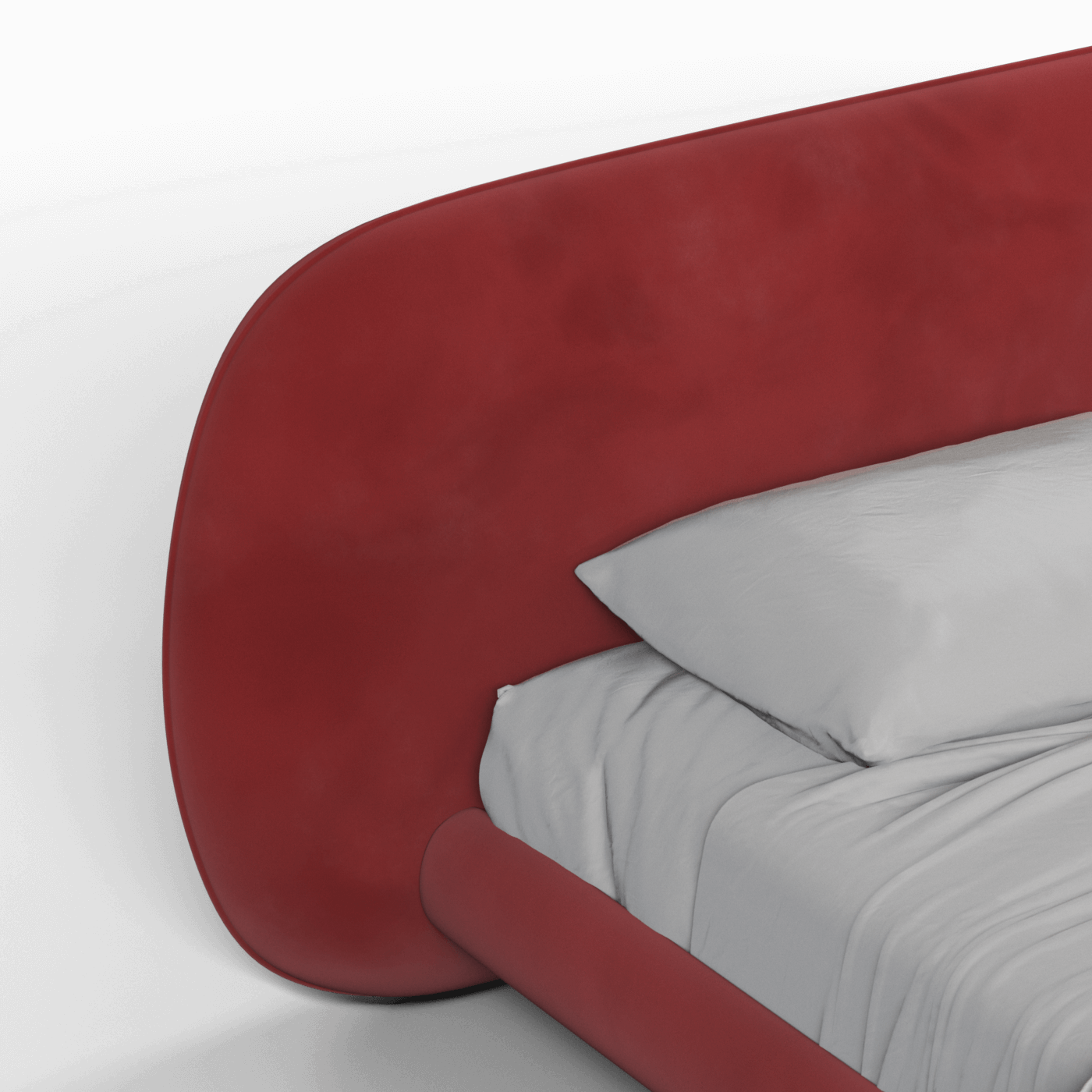 Bolzano Upholstered Bed with Curved Headboard