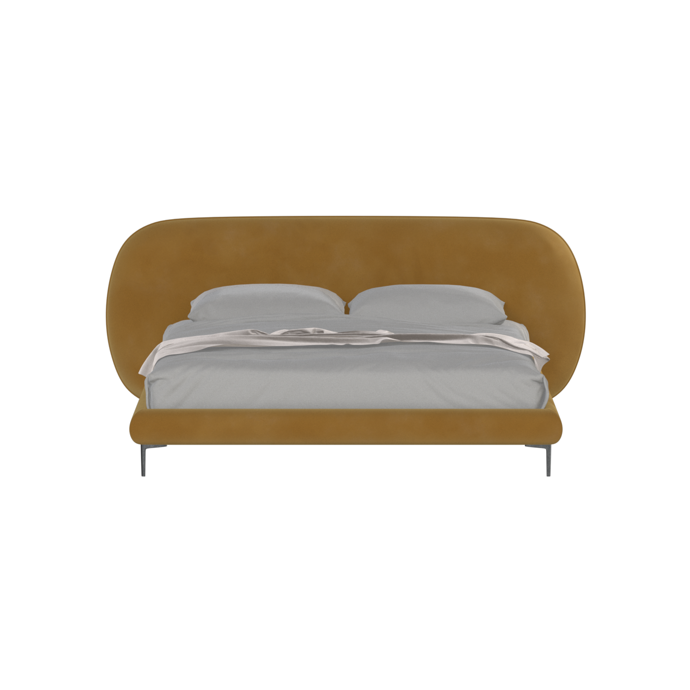 Bolzano Upholstered Bed with Curved Headboard