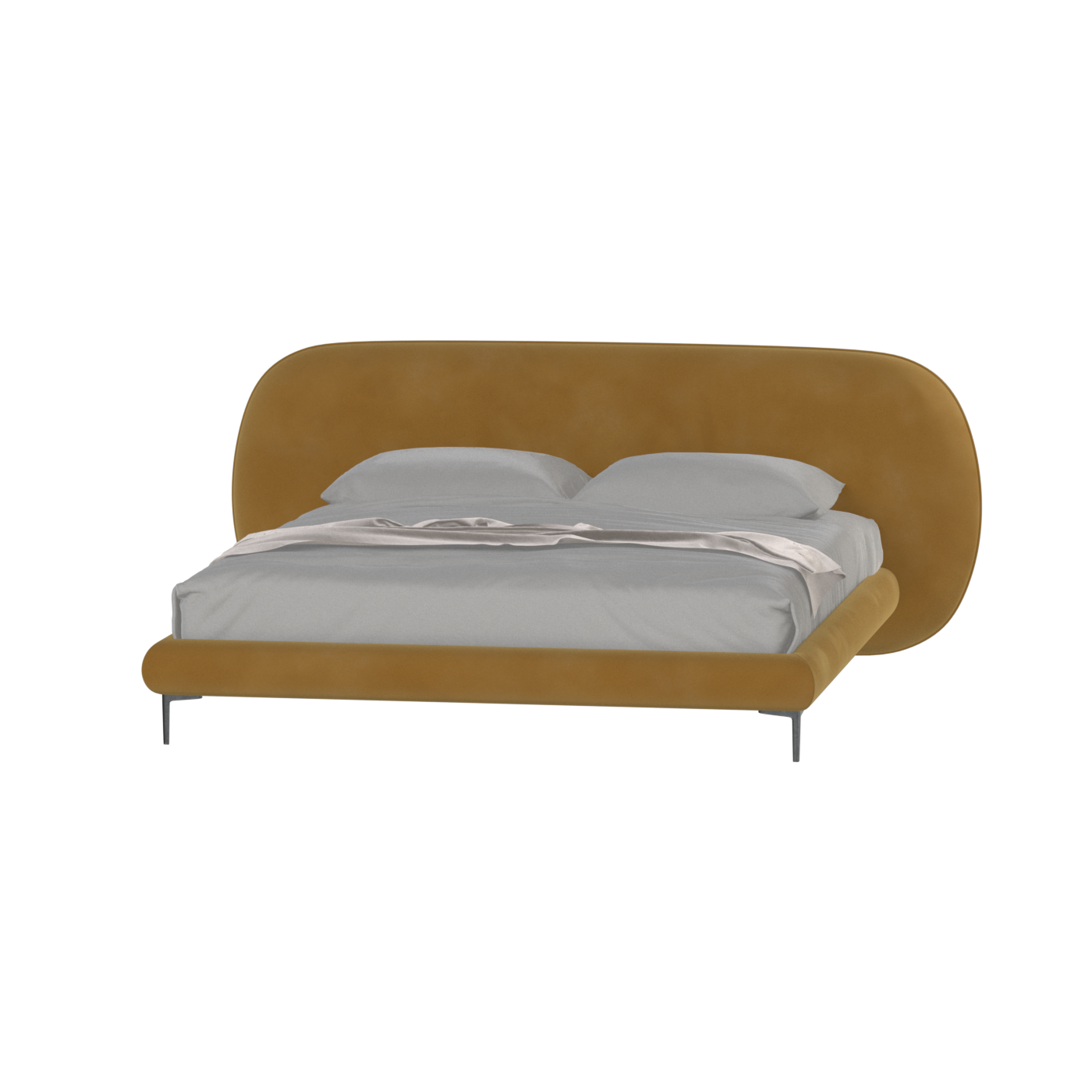 Bolzano Upholstered Bed with Curved Headboard