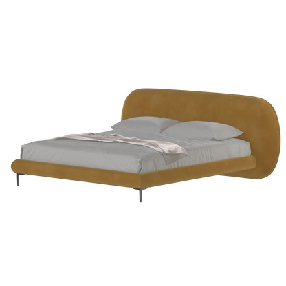Bolzano Upholstered Bed with Curved Headboard