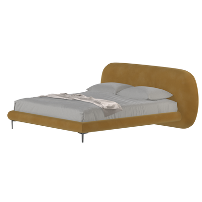 Bolzano Upholstered Bed with Curved Headboard