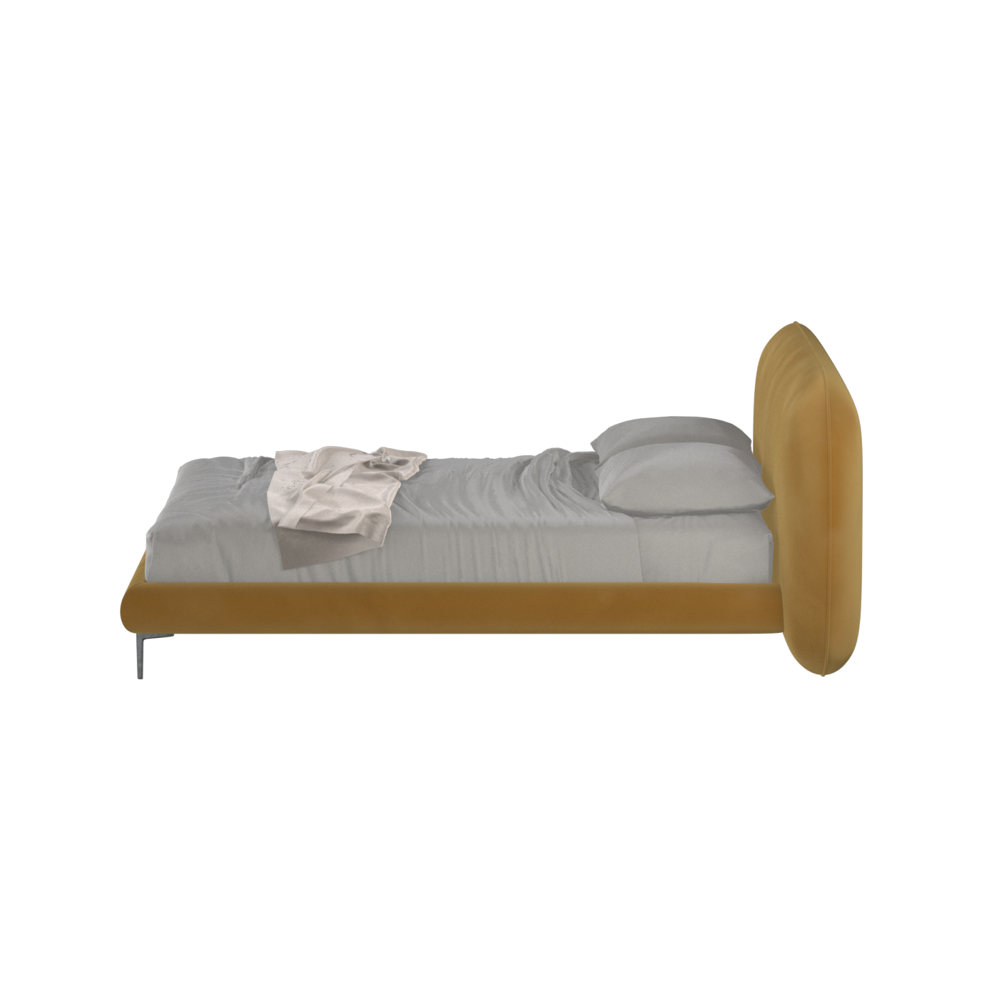 Bolzano Upholstered Bed with Curved Headboard