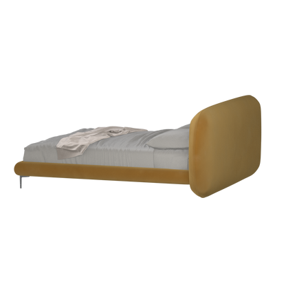 Bolzano Upholstered Bed with Curved Headboard