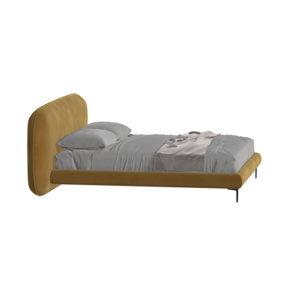 Bolzano Upholstered Bed with Curved Headboard