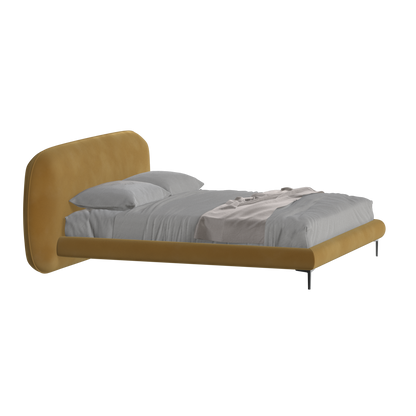 Bolzano Upholstered Bed with Curved Headboard