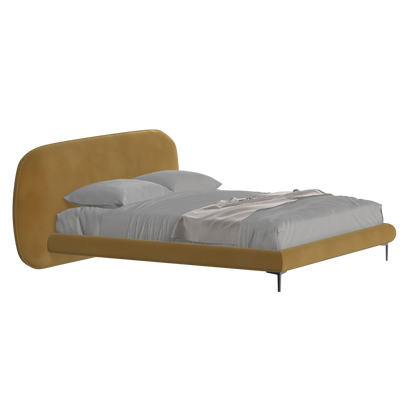 Bolzano Upholstered Bed with Curved Headboard
