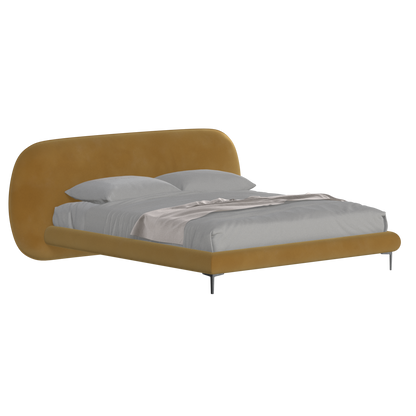 Bolzano Upholstered Bed with Curved Headboard