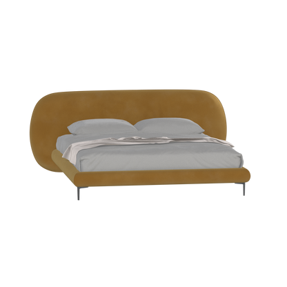 Bolzano Upholstered Bed with Curved Headboard