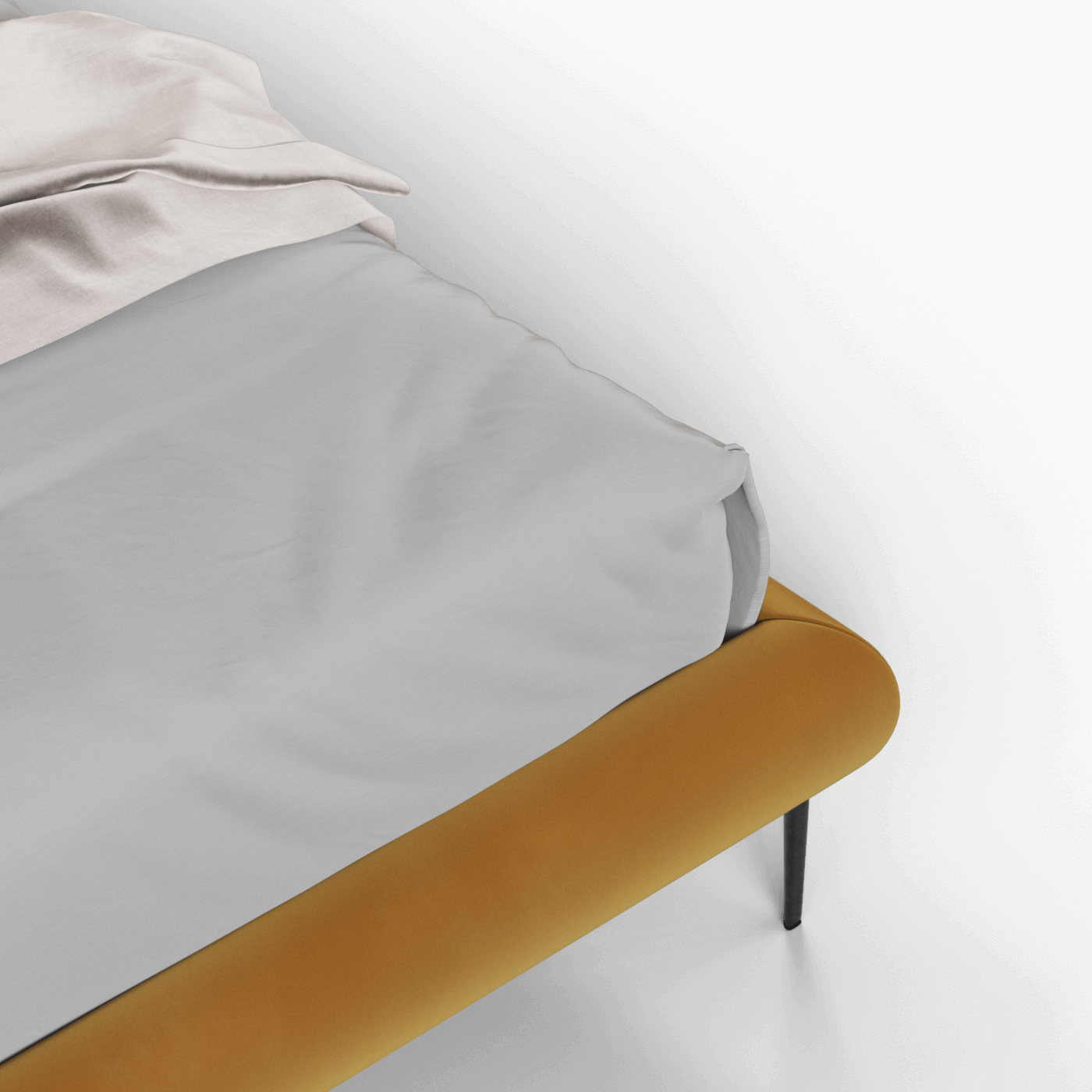 Bolzano Upholstered Bed with Curved Headboard