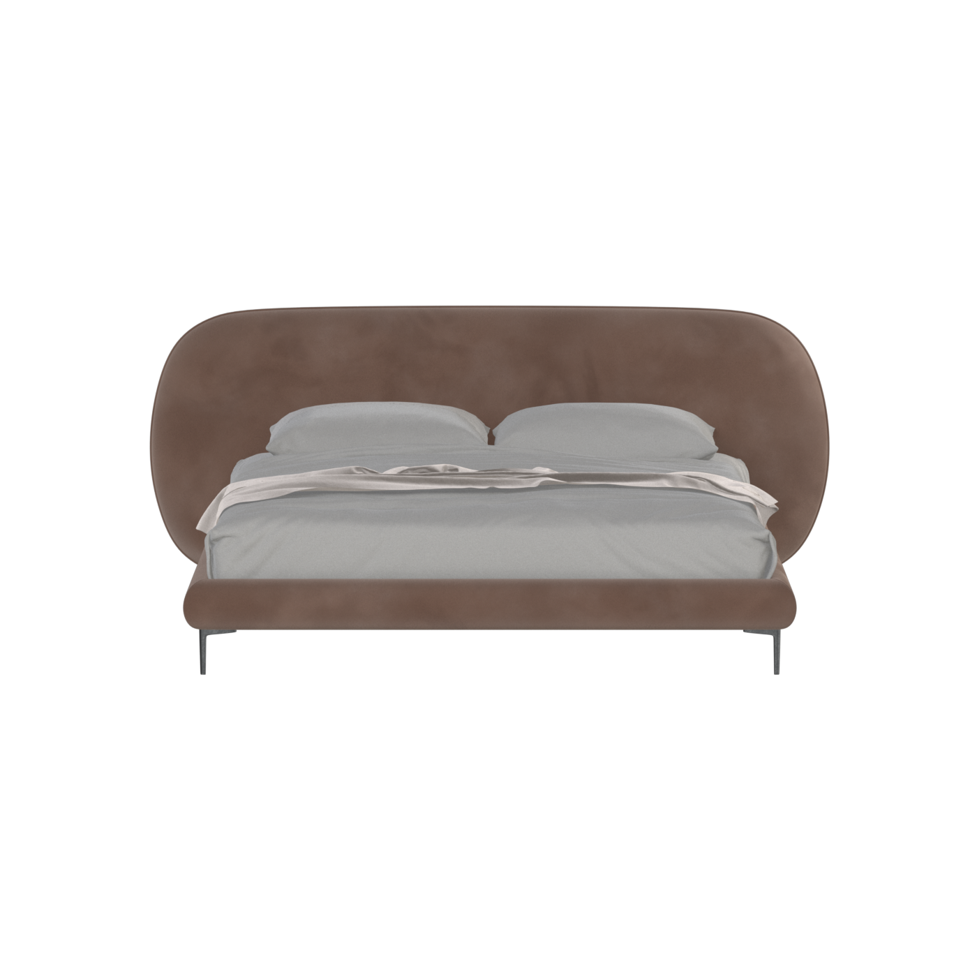 Bolzano Upholstered Bed with Curved Headboard