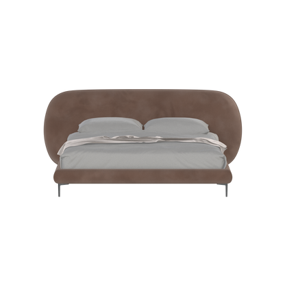 Bolzano Upholstered Bed with Curved Headboard