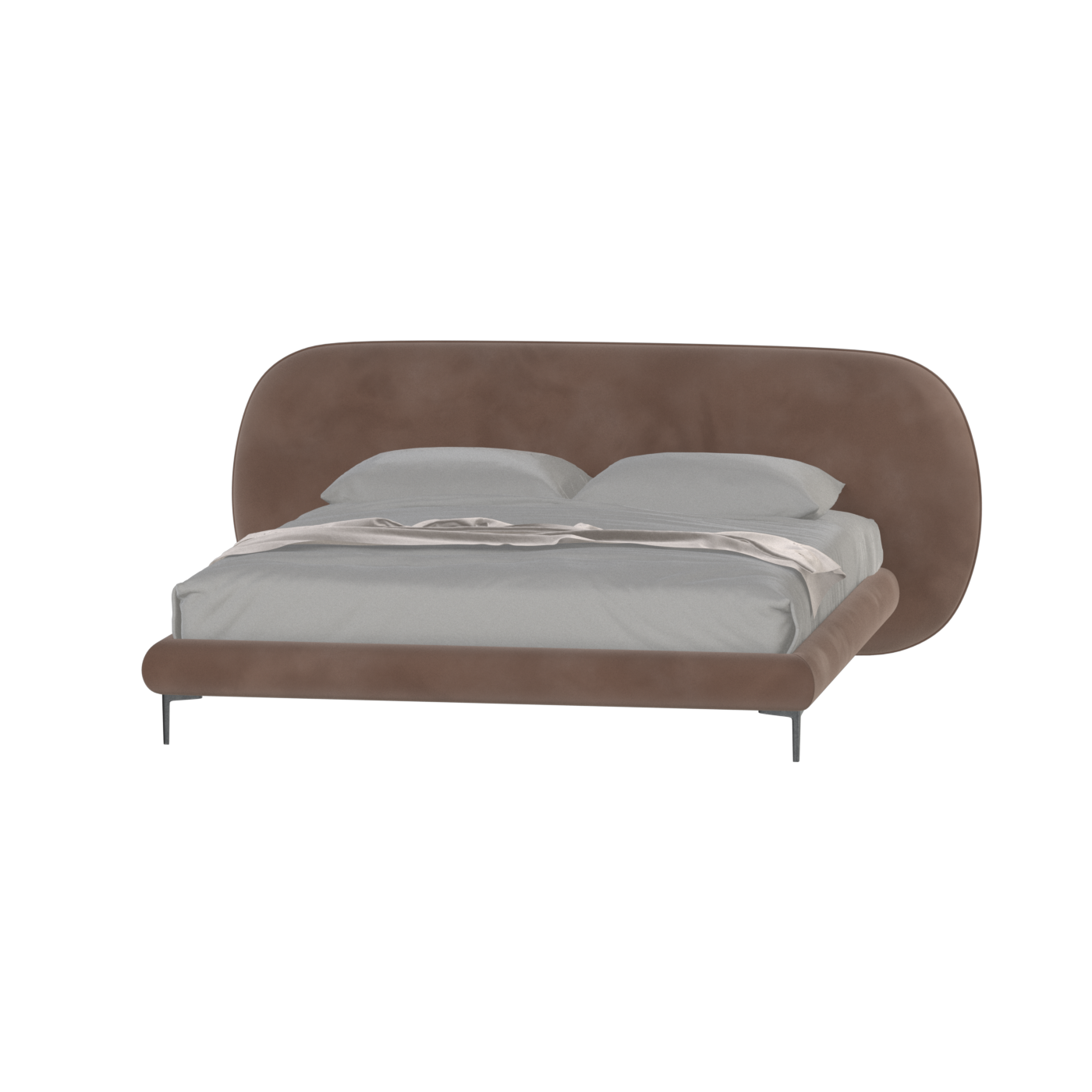 Bolzano Upholstered Bed with Curved Headboard