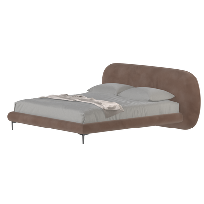 Bolzano Upholstered Bed with Curved Headboard