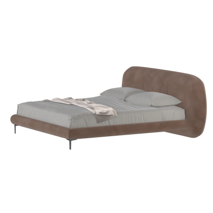 Bolzano Upholstered Bed with Curved Headboard