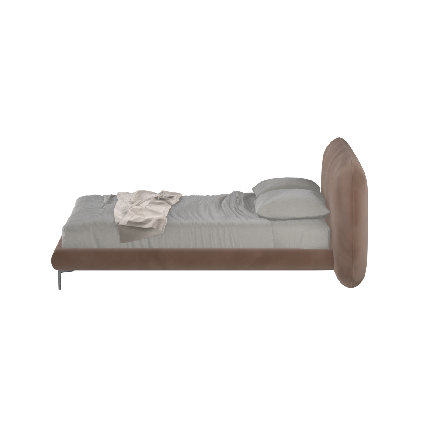Bolzano Upholstered Bed with Curved Headboard